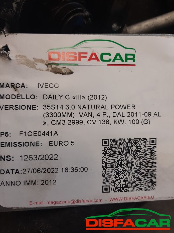 Differenziale posteriore usato Iveco DAILY 35 s 3ª serie passo 11.41 2006, codice 7186886 – foto 14 di 14