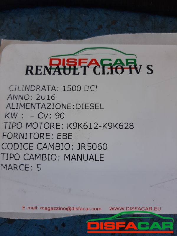 Cambio usato Renault Clio IV SERIE 2016, codice jr5060 – foto 10 di 11