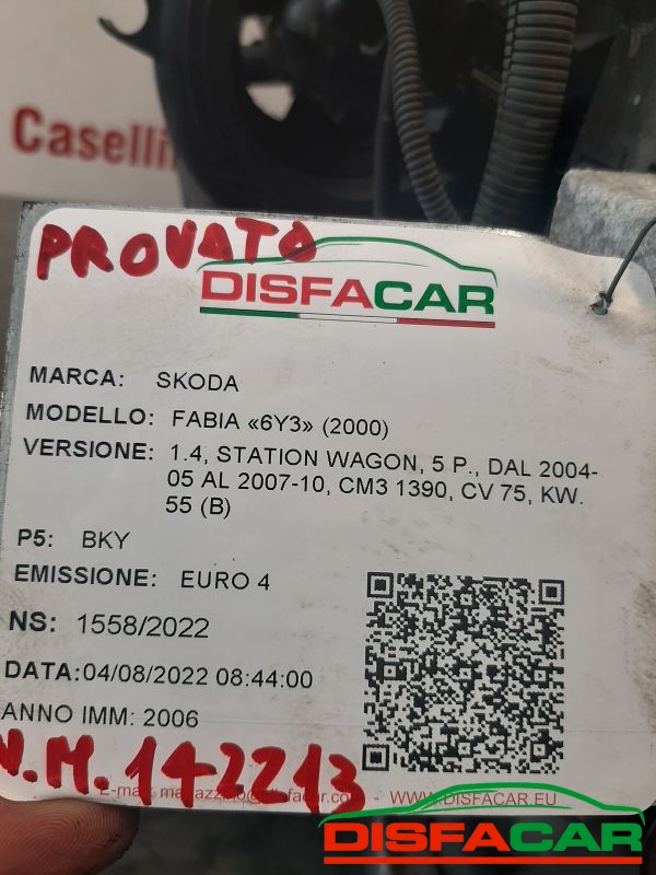 Motore usato Skoda Fabia 2009, codice BKY – foto 7 di 8