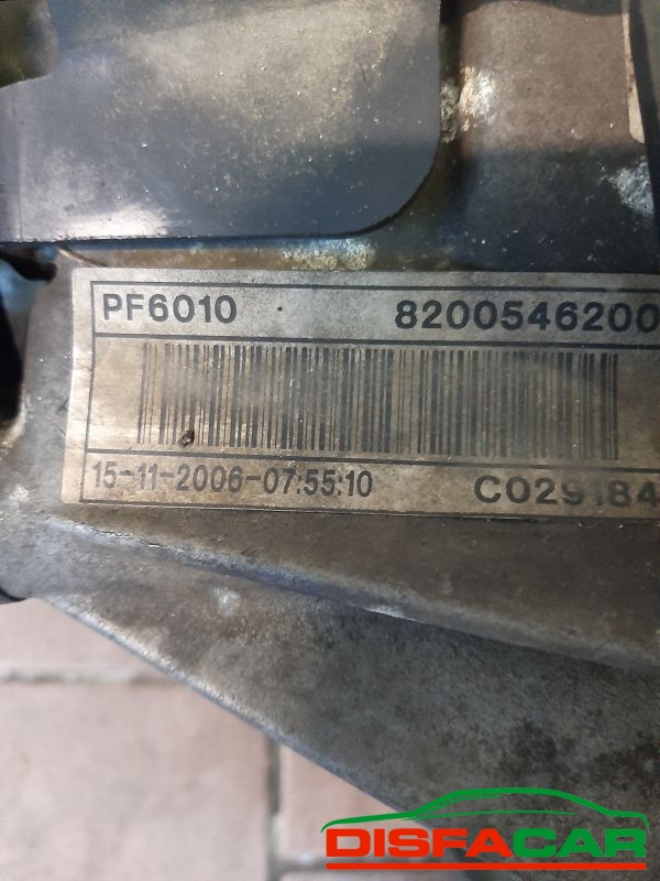 Cambio usato Renault Trafic OPEL VIVARO ( CAMBIO DA LAVARE) 2001, codice pf6010 – foto 8 di 10