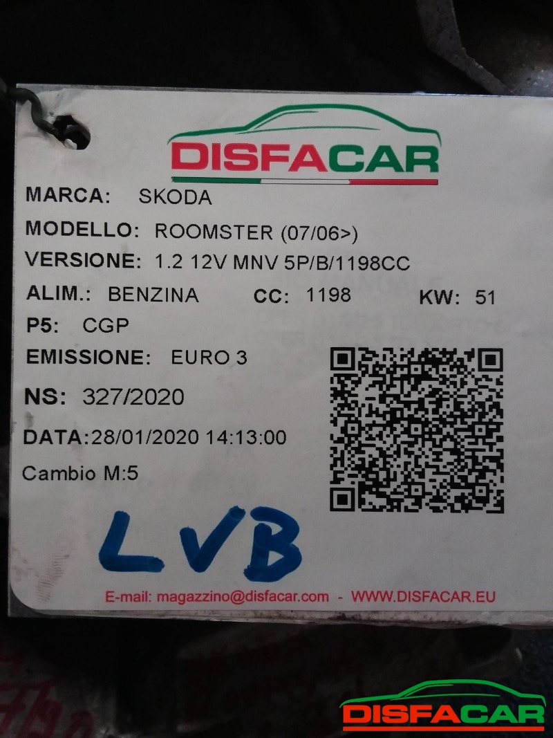 Cambio usato Skoda Roomster 2006, codice lvb – foto 11 di 14
