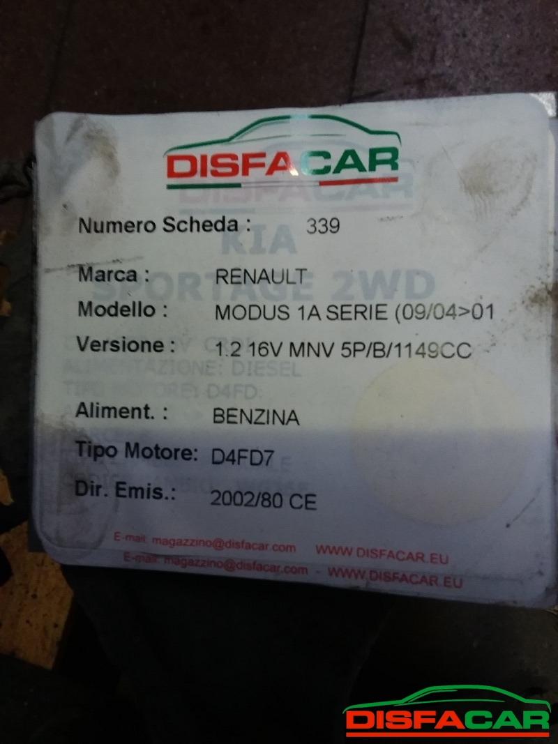 Assale posteriore usato Renault Clio 3A serie - MODUS 2005, codice D4FD7 – foto 7 di 9
