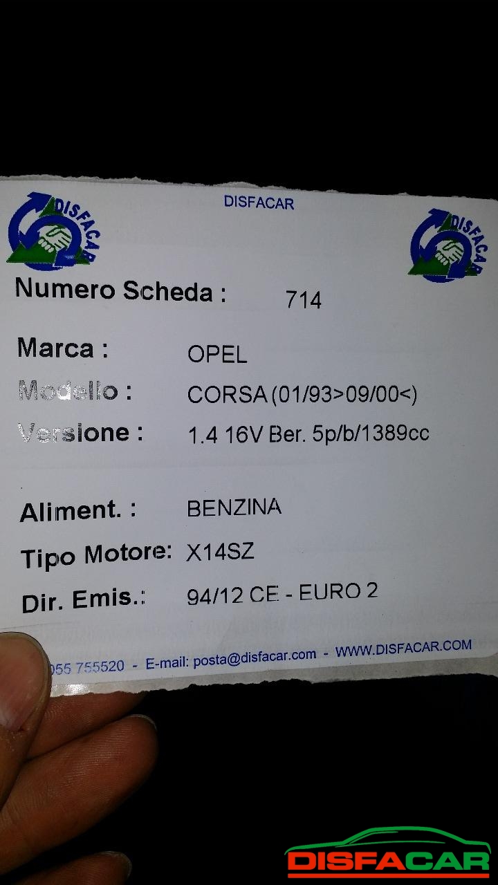 Motore usato Opel Corsa 1997, codice x14sz – foto 2 di 2