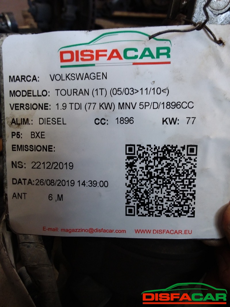 Telaietto anteriore usato Volkswagen Touran ECOFUEL - BENZINA / DIESEL(MANCA SCATOLA GUIDA VENDUTA) 2003… – foto 10 di 10