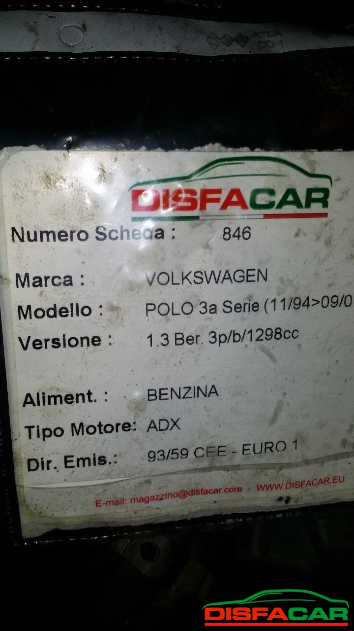 Motore usato Volkswagen Polo 1994, codice ADX – foto 2 di 2