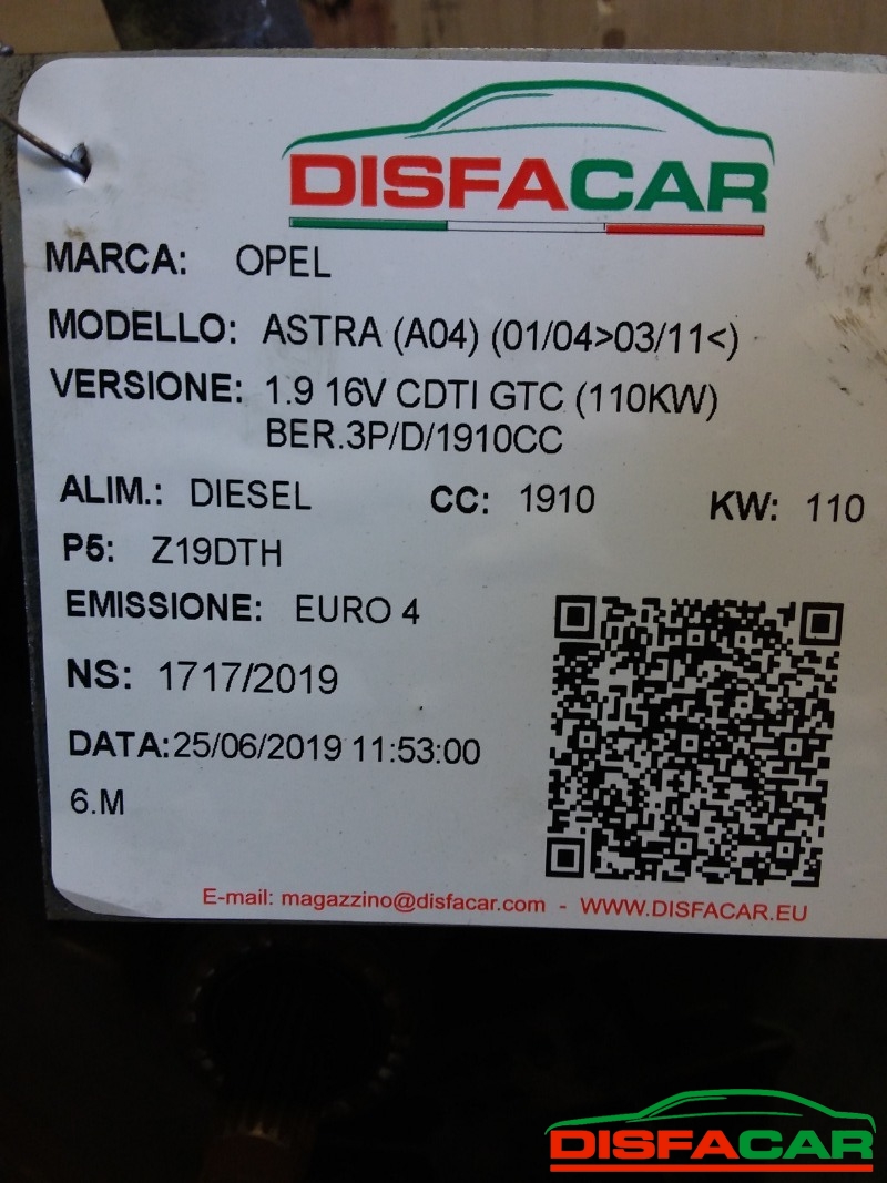 Cambio usato Opel Zafira ASTRA H GTC ( CAMPANA SALDATA) 2004, codice Z19DT – foto 11 di 15