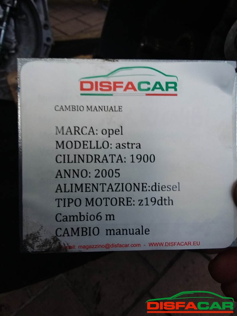 Cambio usato Opel Zafira ASTRA H GTC ( CAMPANA SALDATA) 2004, codice Z19DT – foto 13 di 15