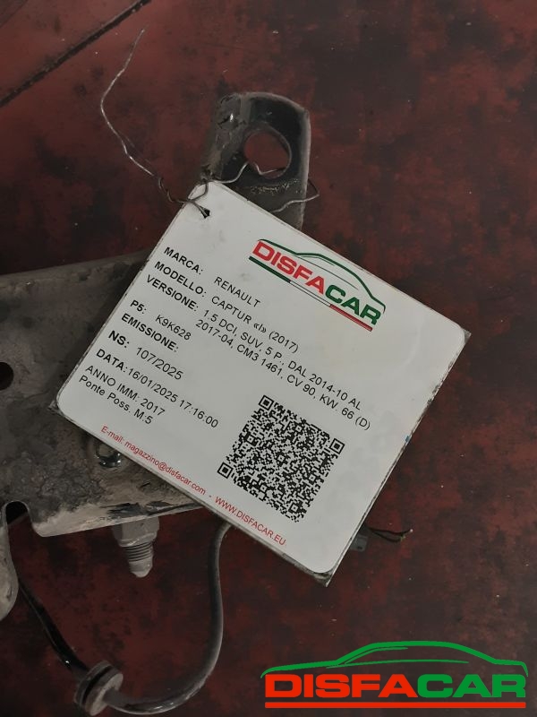 Telaietto anteriore usato Renault Captur 2014, codice K9k628 – foto 12 di 12