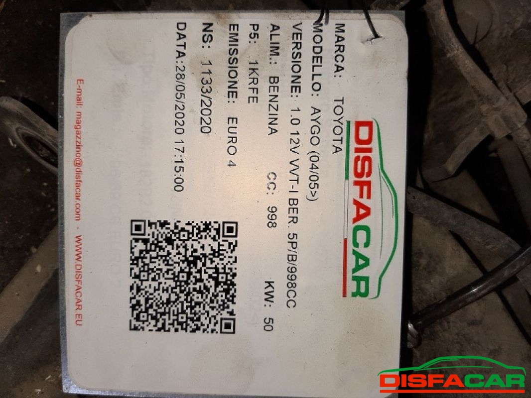 Assale posteriore usato Toyota Aygo CITROËN C1 2005, codice 1KRFE – foto 7 di 7