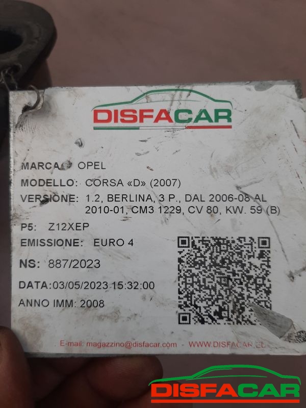 Catalizzatore usato Opel Corsa D NON UGUALE A OPEL CORSA C mancano staffe saldate (VEDI FOTO CERCHIATO)… – foto 6 di 6