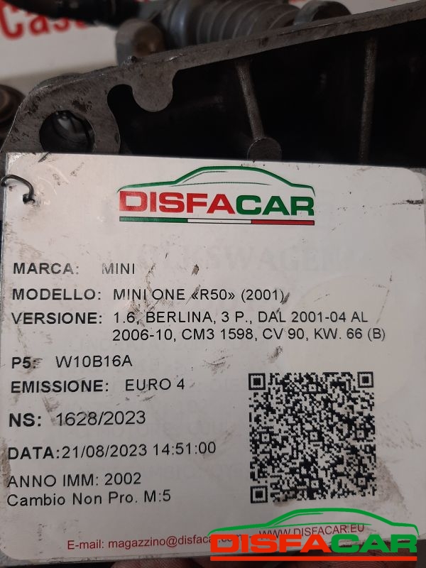 Cambio usato MINI ONE (R50) 2001, codice W10B16A – foto 9 di 10