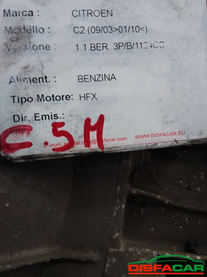 Cambio usato Citroën C3 C2 PEUGEOT 207 1007 2002, codice 20cq08 – foto 6 di 8