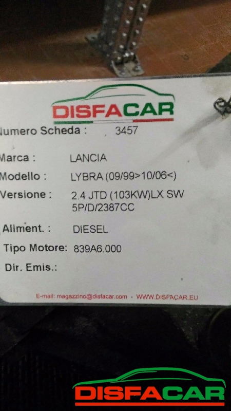 Cambio usato Lancia Lybra 2000, codice 839A5000 – foto 8 di 8