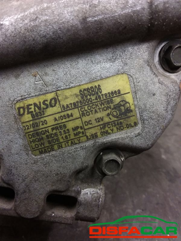 Compressore clima usato Fiat Panda PUNTO 2A 1999, codice 46782669 – foto 2 di 9
