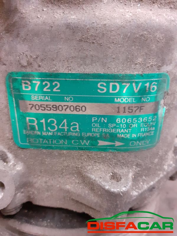 Compressore clima usato Fiat Multipla alfa 156 147 1998, codice 1157f – foto 2 di 9