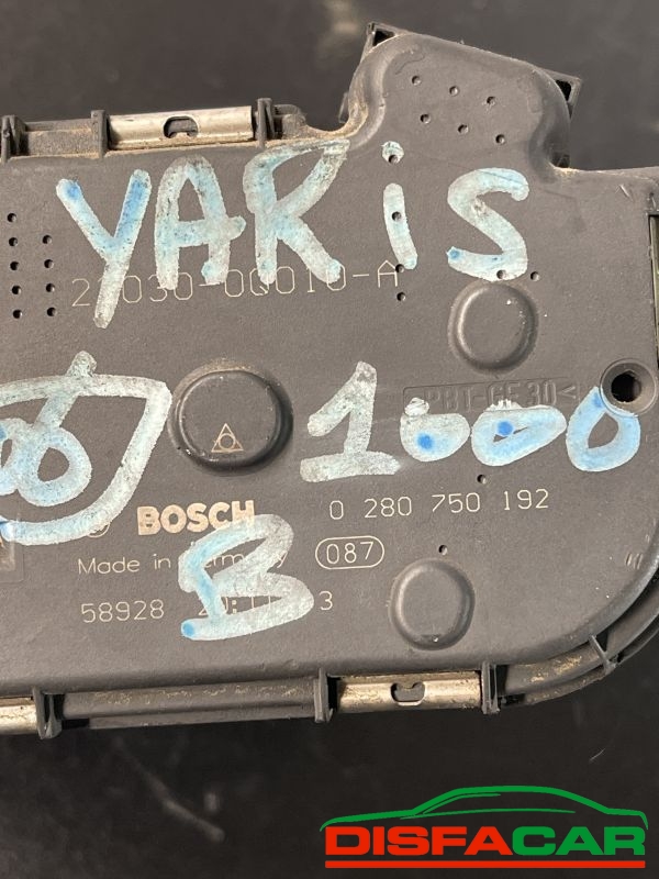 Corpo farfallato usato Toyota Yaris 2A serie 2005, codice 0280750192 – foto 6 di 6