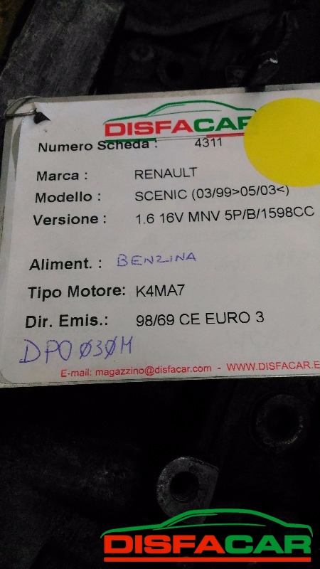 Cambio usato Renault Scenic Automatico 1999, codice K4MA7 – foto 6 di 6