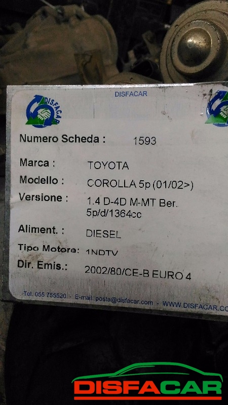 Cambio usato Toyota Corolla Robottizzato 2002, codice 1NDTV – foto 6 di 9