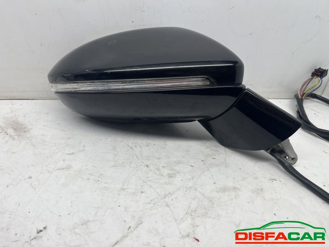 Retrovisore esterno usato Volkswagen Golf 7a serie elettrico dx 13 fili 2012 – foto 2 di 4