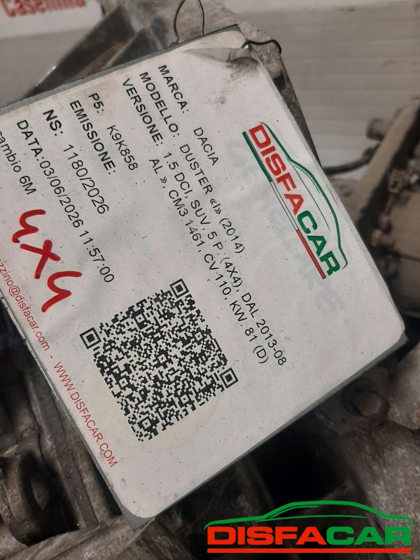 Cambio usato Dacia Duster 4x4 2010, codice tl8005 – foto 13 di 14