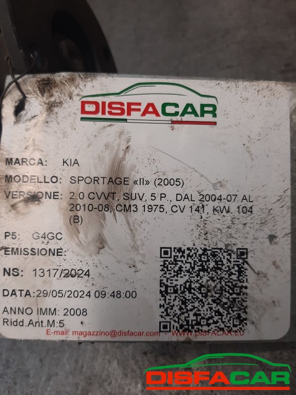 Assale anteriore con differenziale 4x4 usato Kia Sportage SOLO DIFFERENZIALE ANTERIORE 2004, codice… – foto 8 di 8