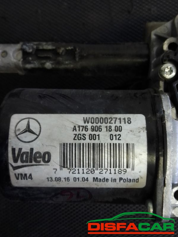 Motorino tergicristallo usato Mercedes Benz classe gla 1a serie x156 completo di leveraggio 2013, codice… – foto 4 di 4