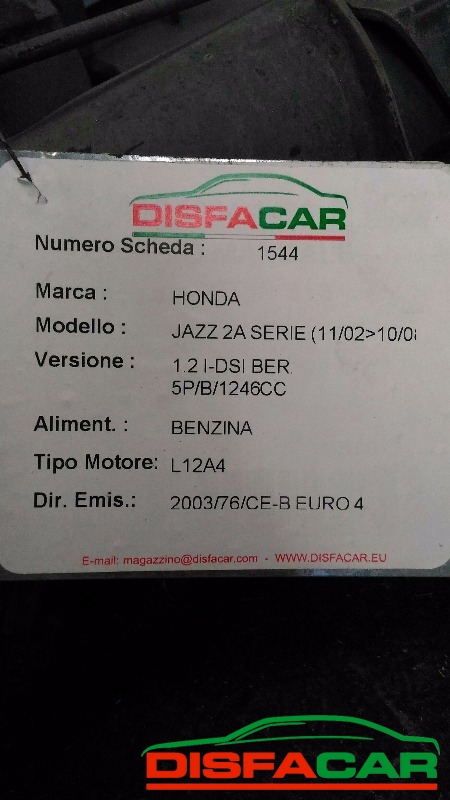 Assale posteriore usato Honda Jazz 2A SERIE 2002, codice L12A4 – foto 8 di 9