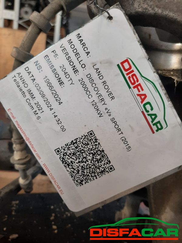 Telaietto anteriore usato Land Rover Discovery SPORT V serie(MACCHINA alluvionata CAMBIO MANUALE 6m) 2015… – foto 13 di 13