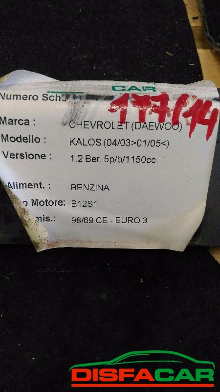 Assale posteriore usato Chevrolet Daewoo Kalos AVEO 2003, codice B12S1 – foto 5 di 5