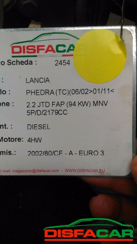 Telaietto anteriore usato Lancia Phedra ULysse. 807 2002, codice 4HW – foto 11 di 13