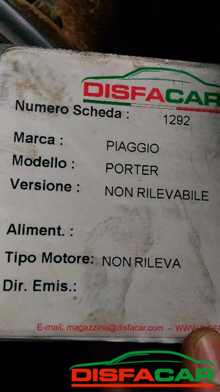 Differenziale posteriore usato Piaggio Porter – foto 8 di 8