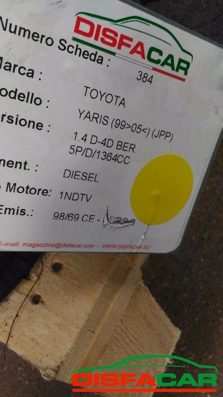 Assale posteriore usato Toyota Yaris Yaris VERSO. D-4D 1999, codice 1NDTV – foto 6 di 9