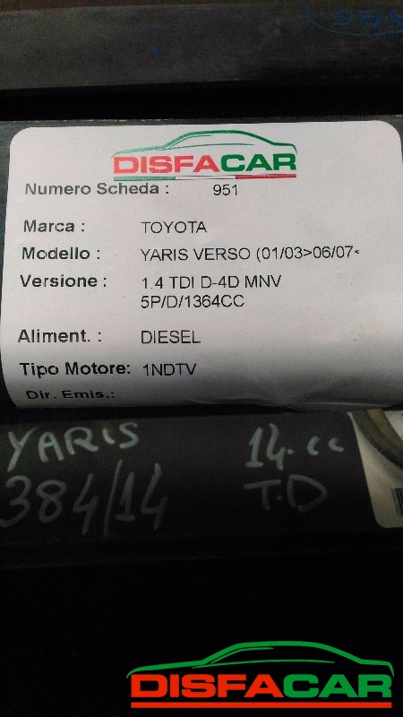 Assale posteriore usato Toyota Yaris Yaris VERSO. D-4D 1999, codice 1NDTV – foto 9 di 9