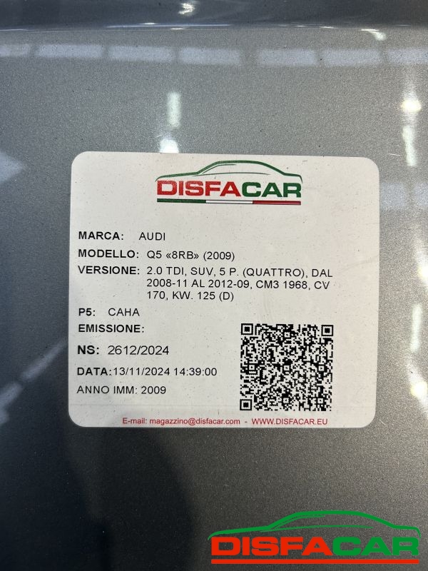 LAMIERATI usato Audi Q5 2008 - Ricambio originale garantito