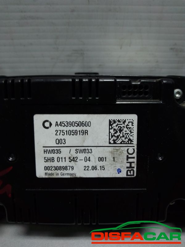 COMANDI CLIMATIZZATORE usato Smart ForFour 2014 - Ricambio originale garantito