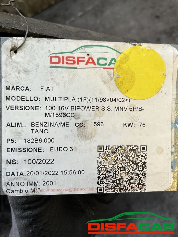 Cambio usato Fiat Multipla Bipower, codice 182B6.000 – foto 10 di 10