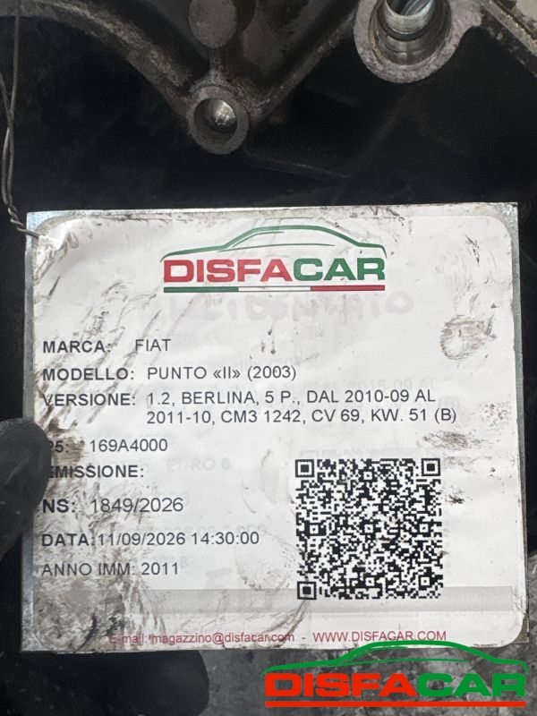 Cambio usato Fiat Punto 2009, codice 169A4000 – foto 11 di 11