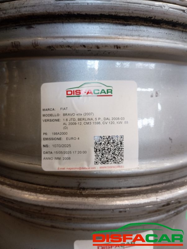 CERCHIO RUOTA usato Fiat Bravo 2007 - Ricambio originale garantito