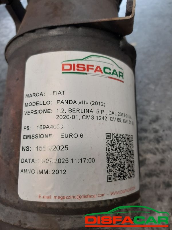Foto ricambio: CATALIZZATORE Fiat New Panda 2012-2020