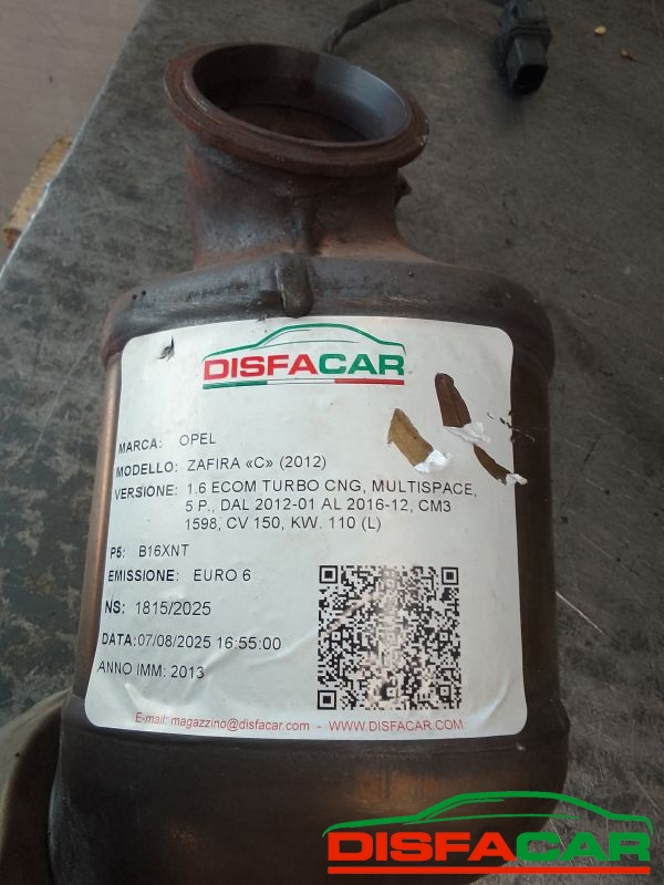 Foto ricambio: CATALIZZATORE Opel Zafira C 2012-2016
