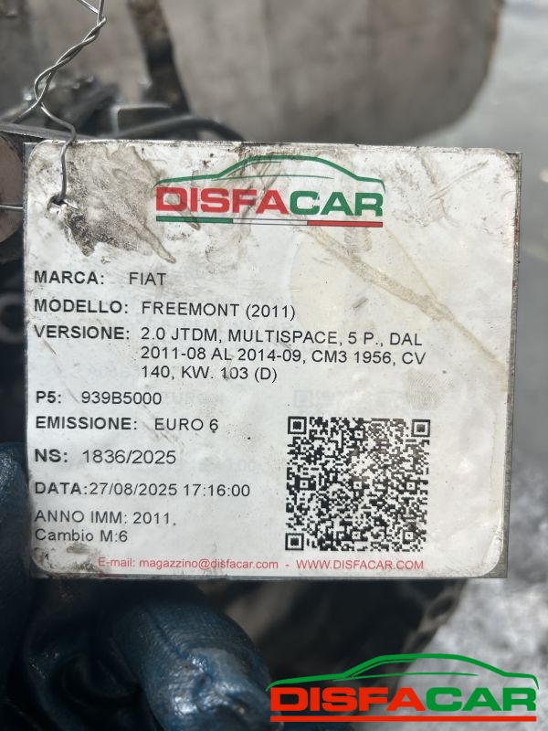 CAMBIO usato Fiat Freemont 2011 - Ricambio originale garantito