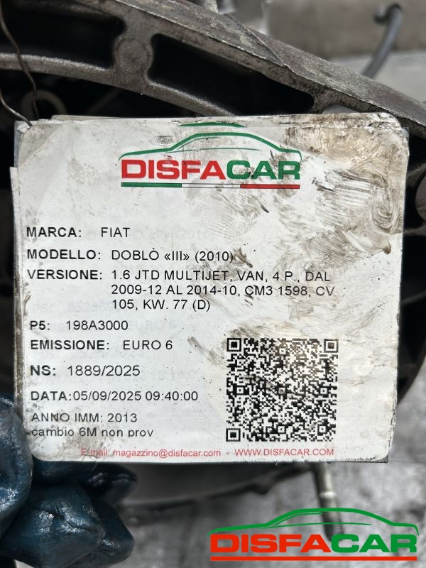 CAMBIO usato Fiat Doblo 2009 - Ricambio originale garantito