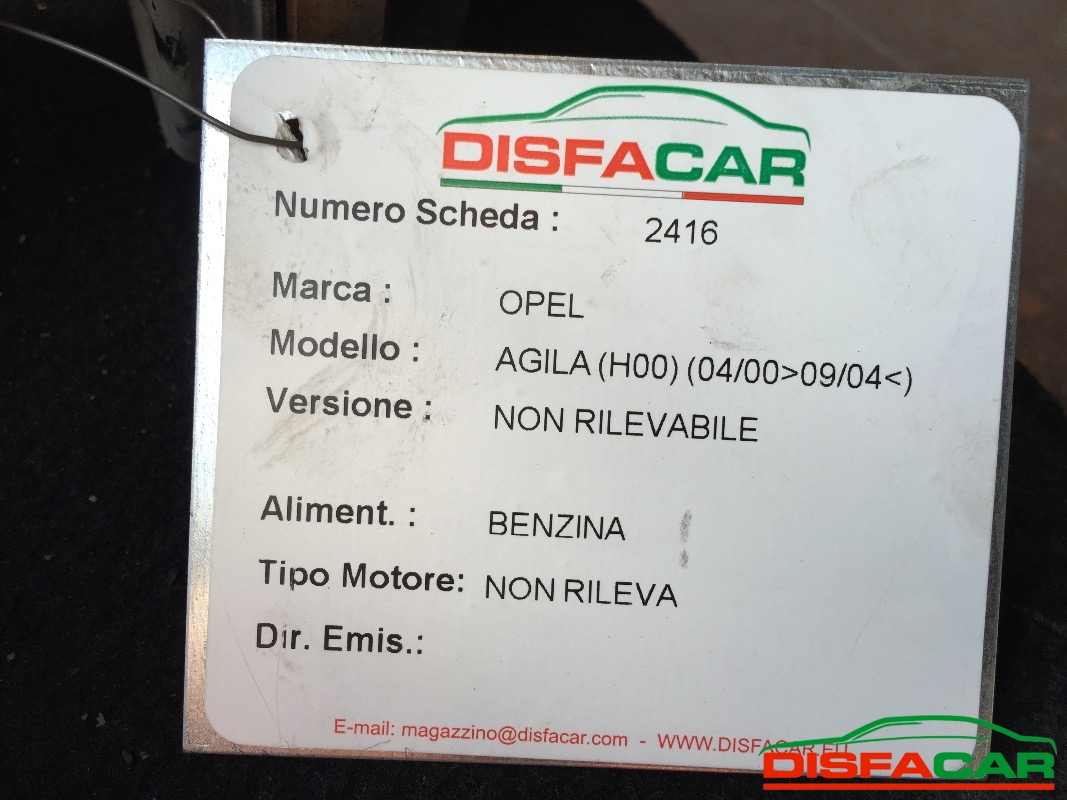 Assale posteriore usato Opel Agila 2000, codice Z10XE – foto 4 di 6