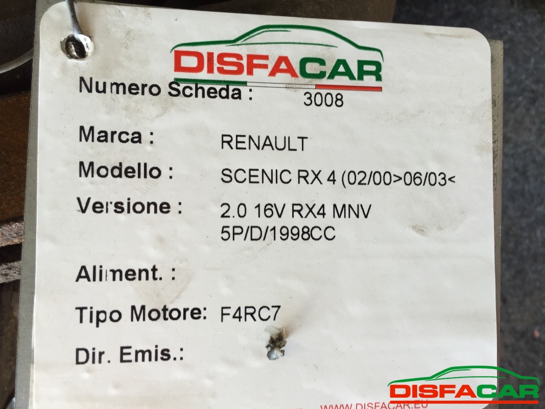 Telaietto anteriore usato Renault Scenic 4X4 1999, codice F4RC7 – foto 6 di 7