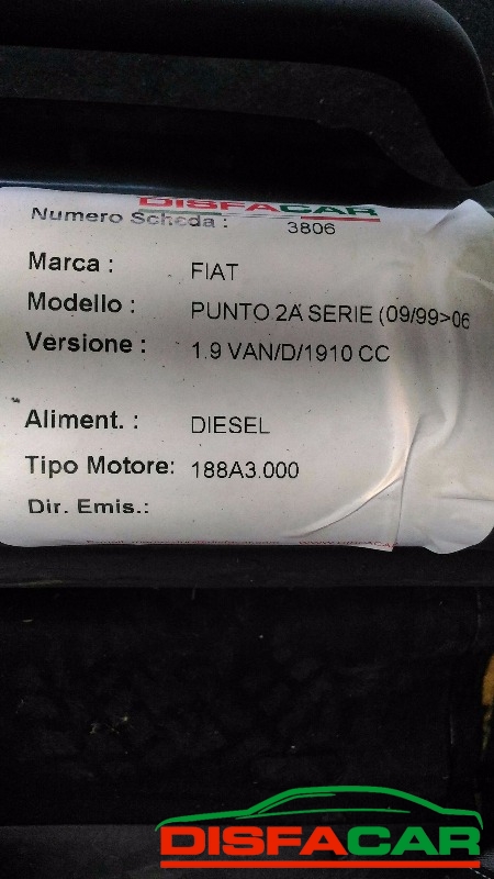 TELAIETTO ANTERIORE usato Fiat Punto 1999 - Ricambio originale garantito