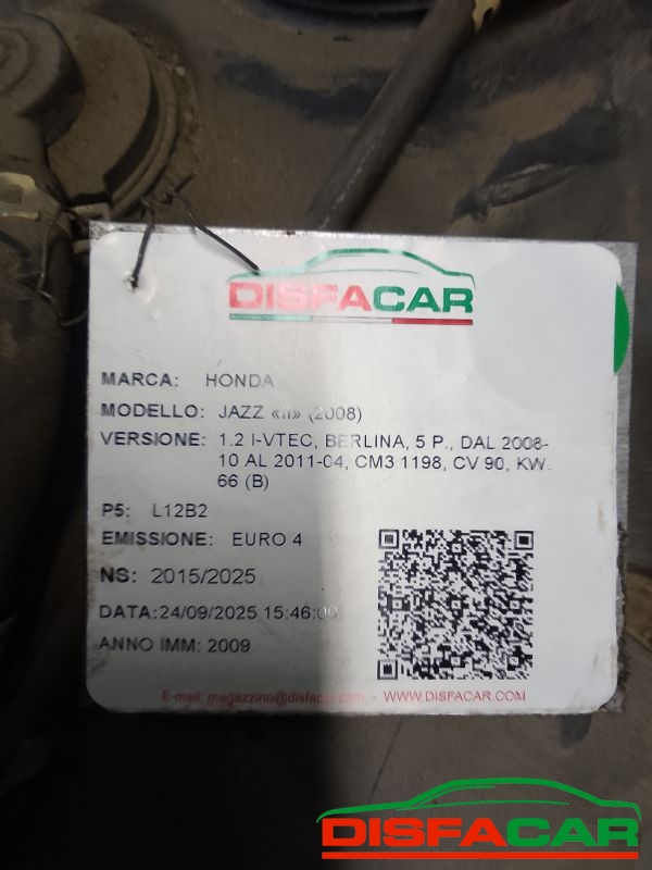 SERBATOIO usato Honda Jazz 2008 - Ricambio originale garantito