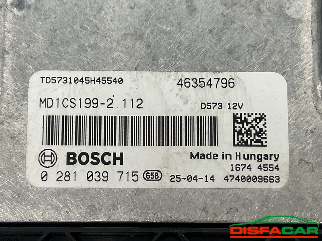 Centralina motore usata TOYOTA PROACE MAX/FIAT DUCATO 2025, codice 0281039715 – foto 3 di 5