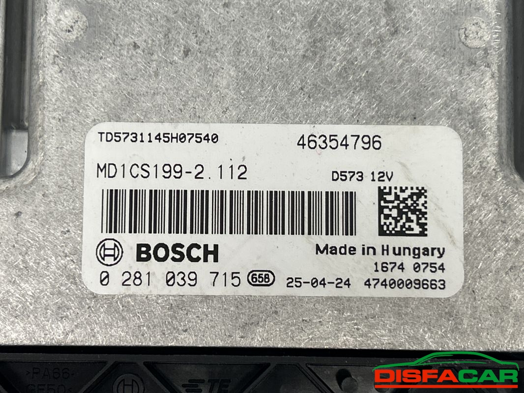 Centralina motore usata TOYOTA PROACE MAX/FIAT DUCATO 2025, codice 0281039715 – foto 2 di 2