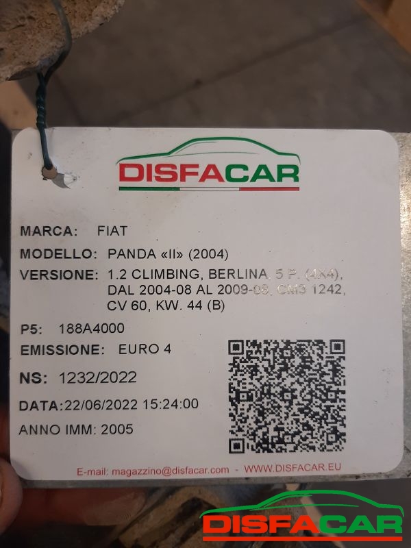 Differenziale posteriore usato Fiat Panda 4x4 2004, codice 188A8000 – foto 12 di 12