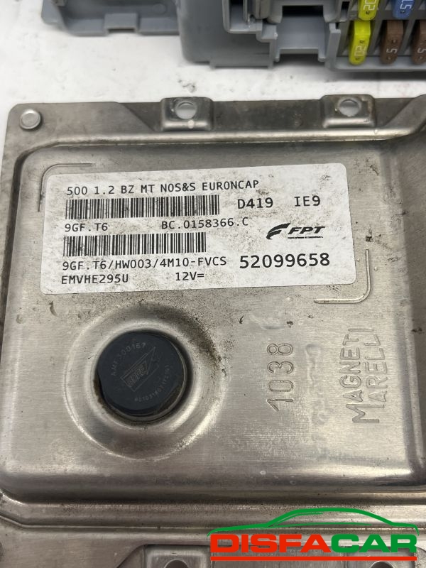 Centralina motore usata Fiat 500 1.2 2011, codice 52099658 – foto 2 di 3